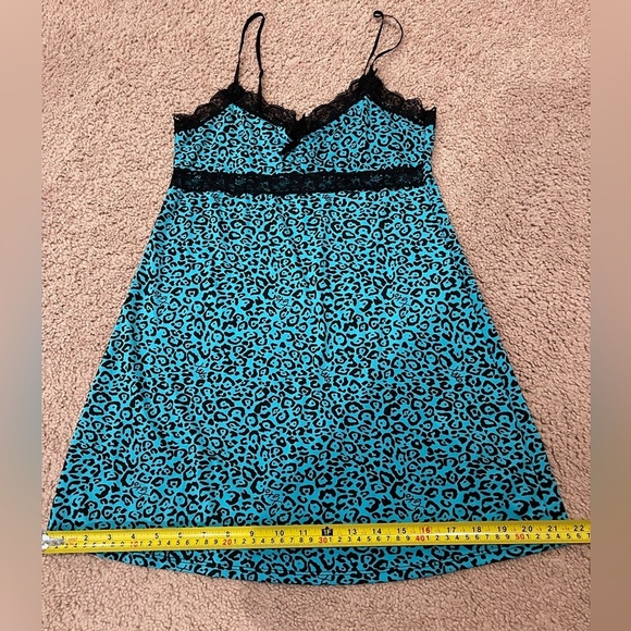 XOXO Leopard Print Satin Sexy Nightdress - Picture 9 of 10